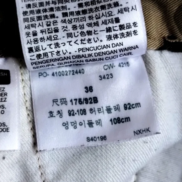 Levi's camo cargo shorts brown green size 36 men utility outdoors active casual - Picture 10 of 13